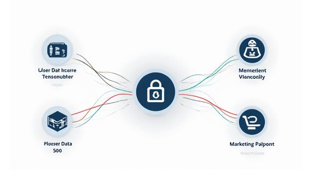 Diagram yang menunjukkan perkongsian data selamat dengan entiti pihak ketiga yang sah
